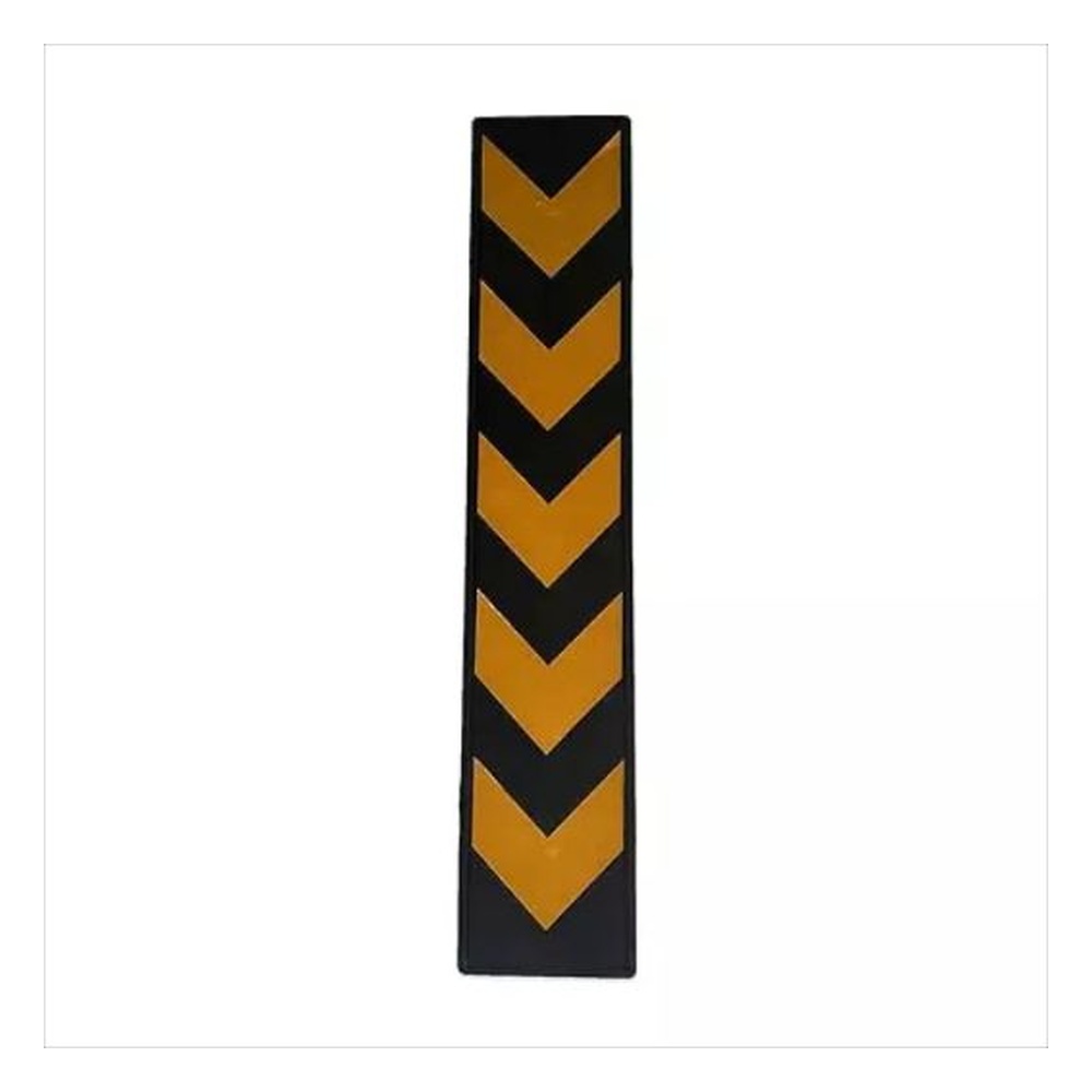 Ladwa 41 inch Rubber Wall Guards for Reflective Safety Plastic Yellow & Black