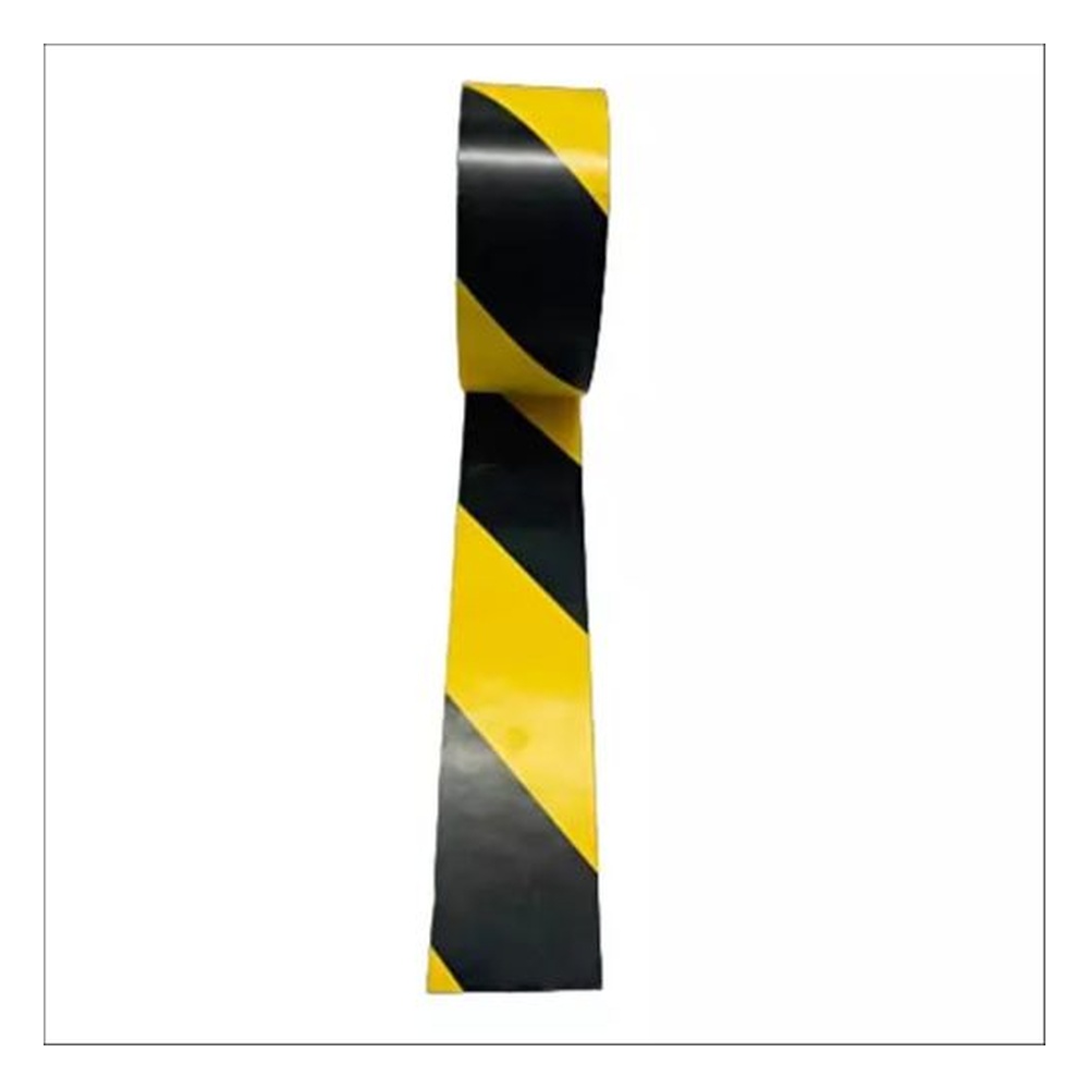 Ladwa 76.2 mm (3 Inch) Floor Marking Tape for Road Safety & Organization Yellow & Black, LFMT -3" Y&B