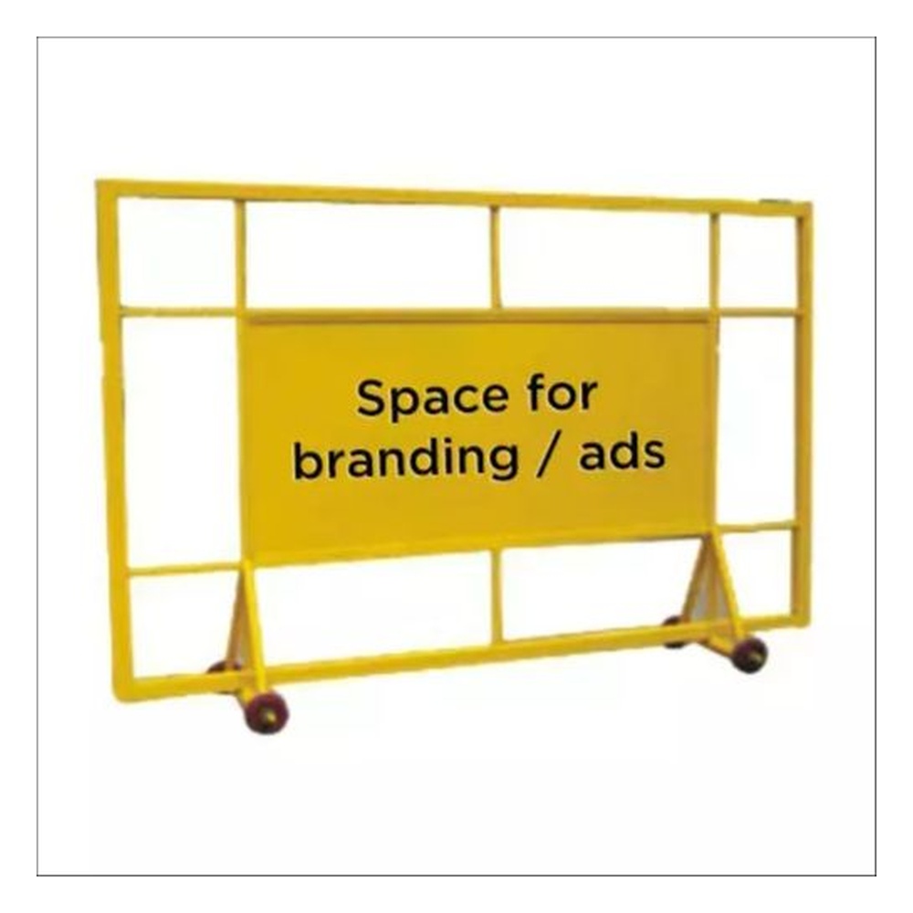 Ladwa Metal Barricades for Traffic Safety Metal Yellow, LMB -SF