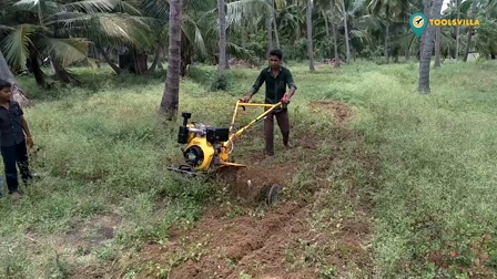 KisanKraft KK-IC-400D 8.1 HP Diesel Power Weeder