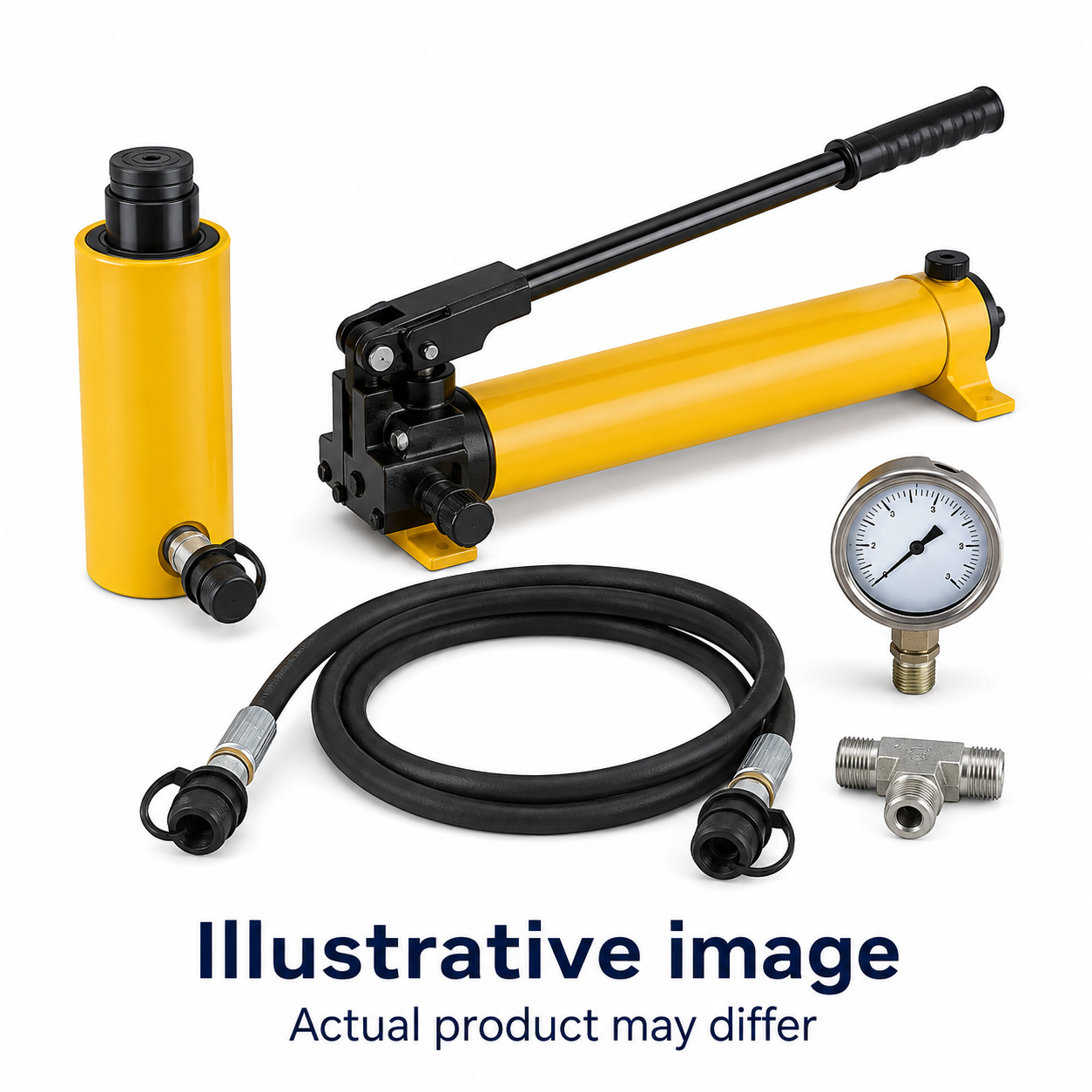 TORQTON CS202 20 Ton Hydraulic Cylinder Set with P64 Pump