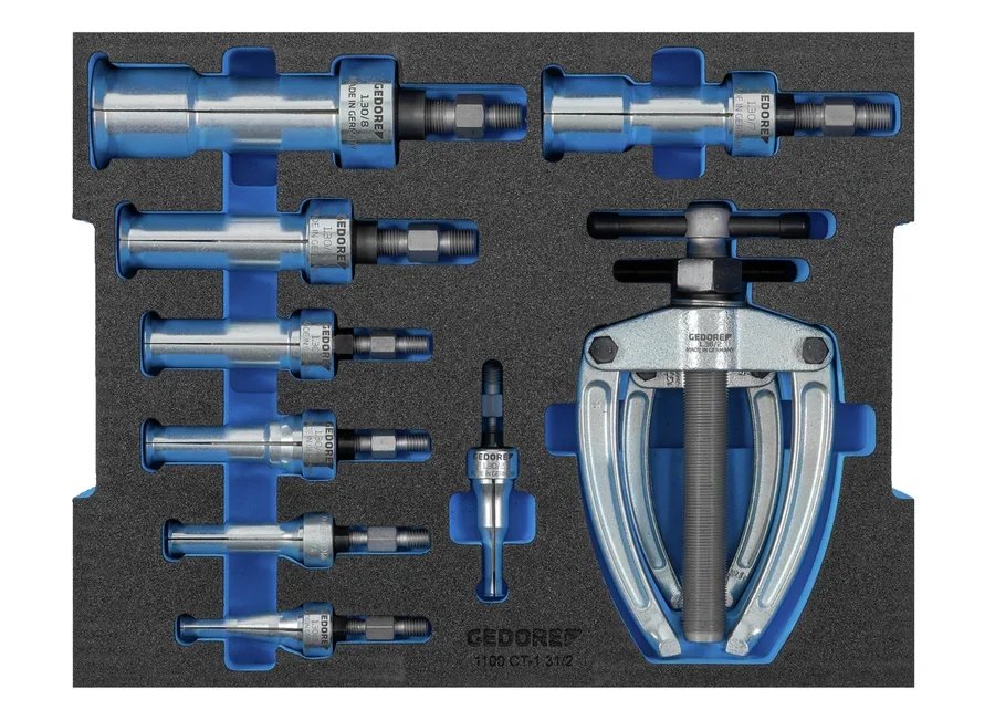 GEDORE 1100 CT-1.31/2 Internal Puller Set in Foam Insert