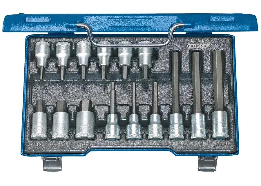 GEDORE IN 19 LKM Screwdriver set 1/2" 15 pieces