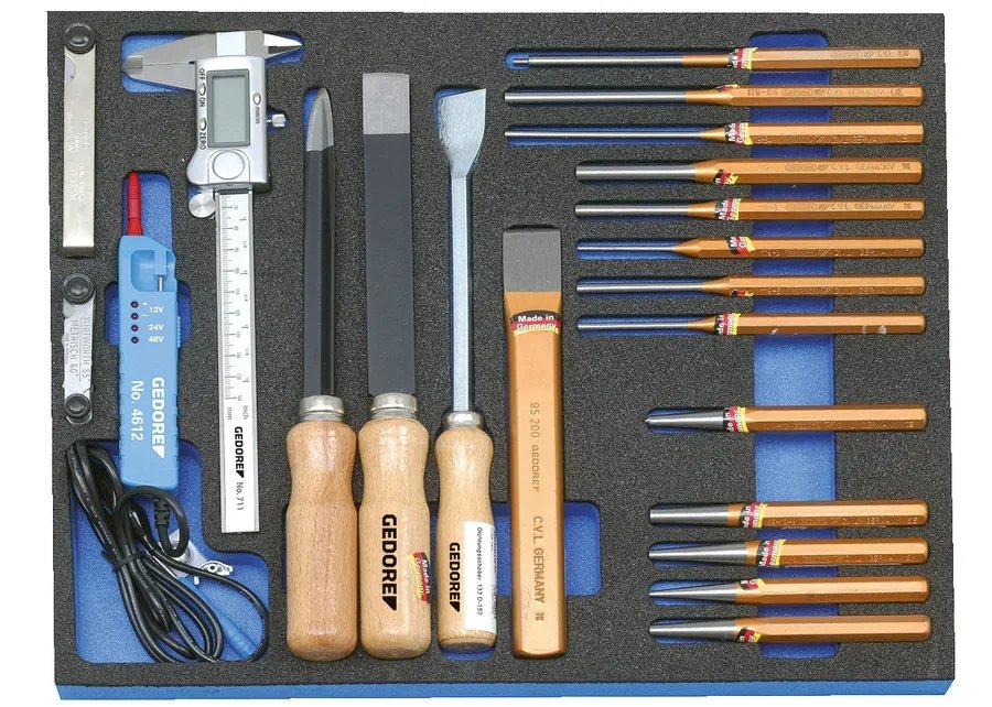 GEDORE 2005 CT2-119 Tool assortment in 2/4 check tool module