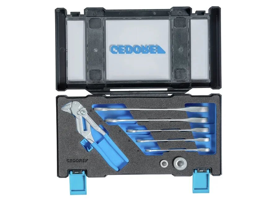 GEDORE 7 RA 183 Ratchet wrench set with pliers wrench