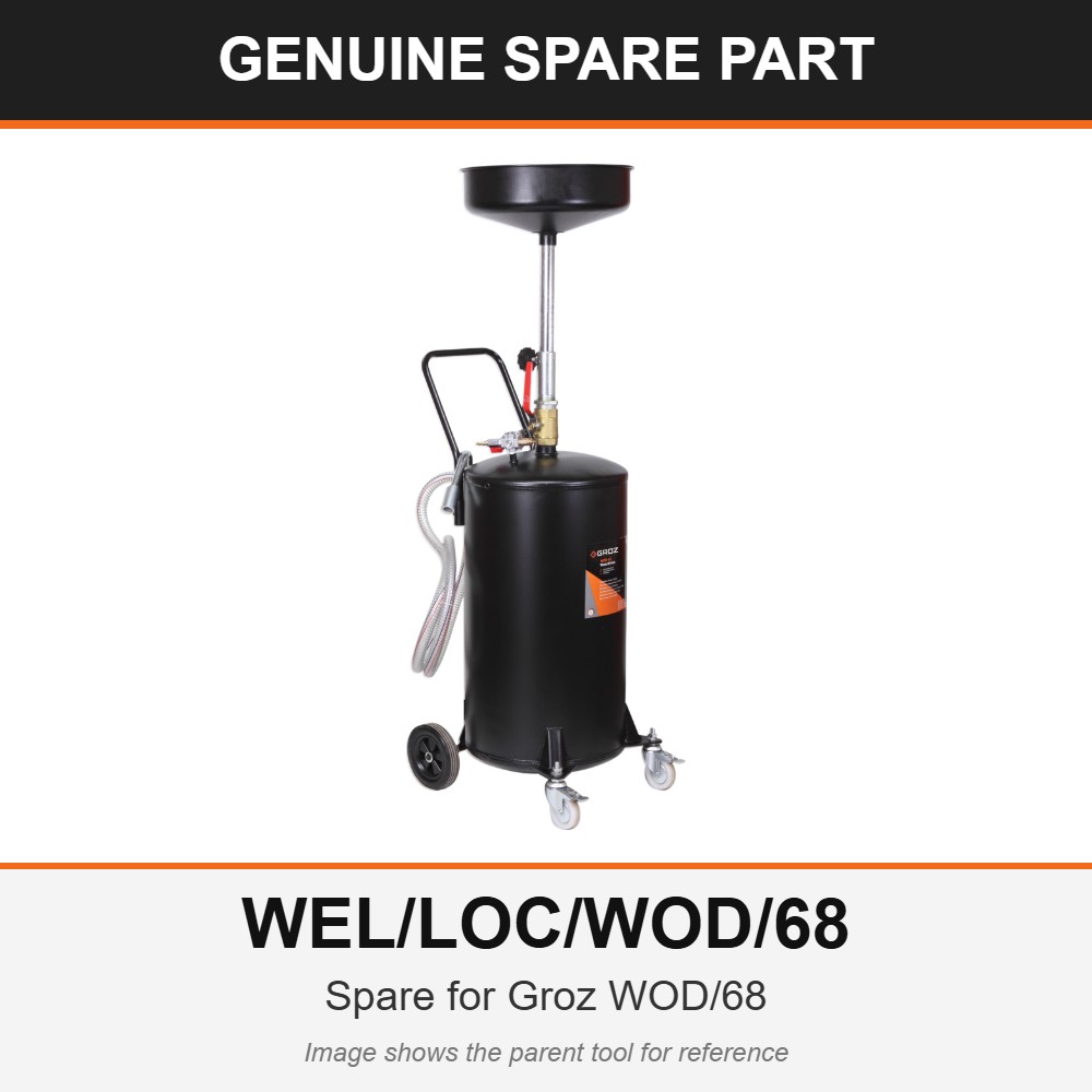 Groz WEL/LOC/WOD/68 Front Wheel Assembly, Lock Type (1 Pc) – Spare for WOD/68