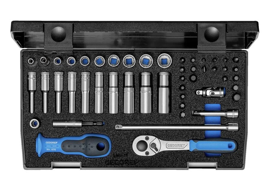 GEDORE 20 LMU-10 Socket set 1/4" 49 pieces