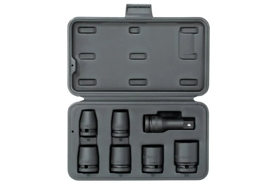 GEDORE K 19-007 Impact socket set 1/2" 7 pieces
