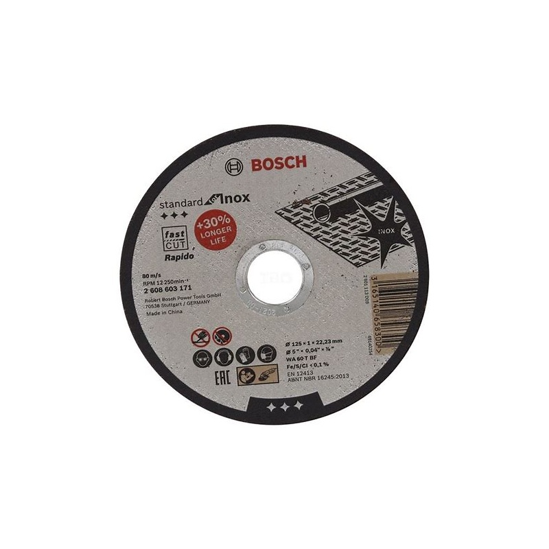Bosch ECO Standard for INOX Cutting Disc 125x1 mm - 2608603171