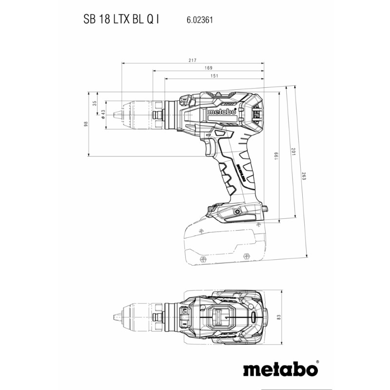 Metabo SB 18 LTX BL Q I Cordless Combi Drill - photo 4
