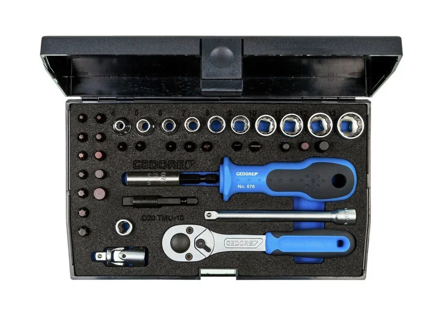 GEDORE D 20 TMU-10 Socket set 1/4" 40 pieces