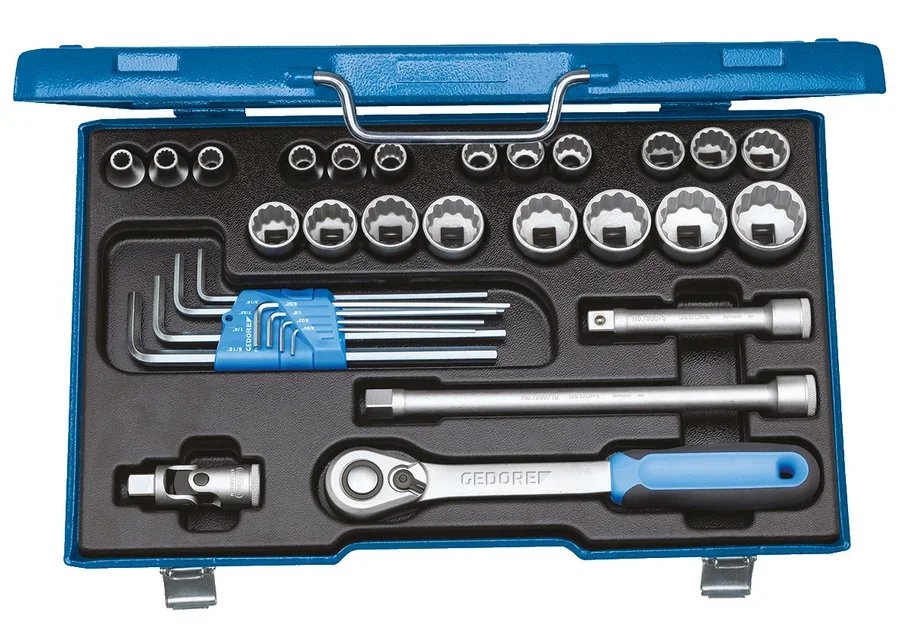GEDORE D 19 WAU-20 Socket set 1/2" 31 pieces