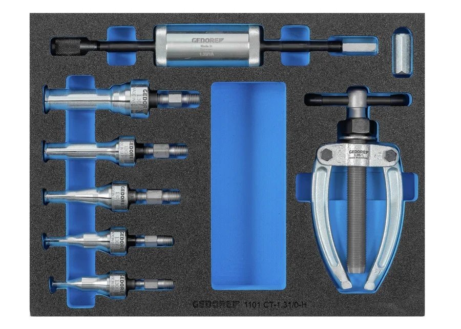 GEDORE 1101 CT-1.31/0-H Internal Puller Set in Foam Insert