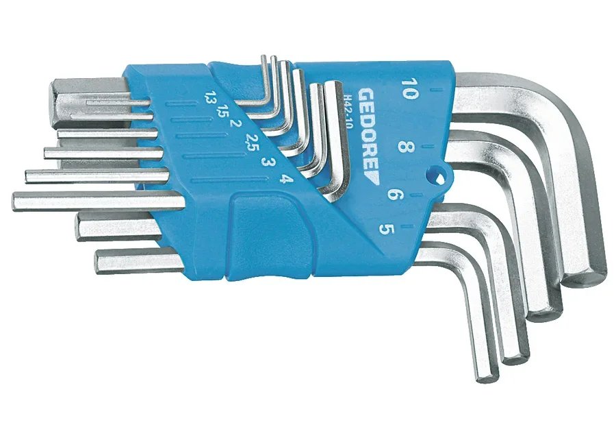 GEDORE H 42-10 Hexagon socket key set for in-hex screws