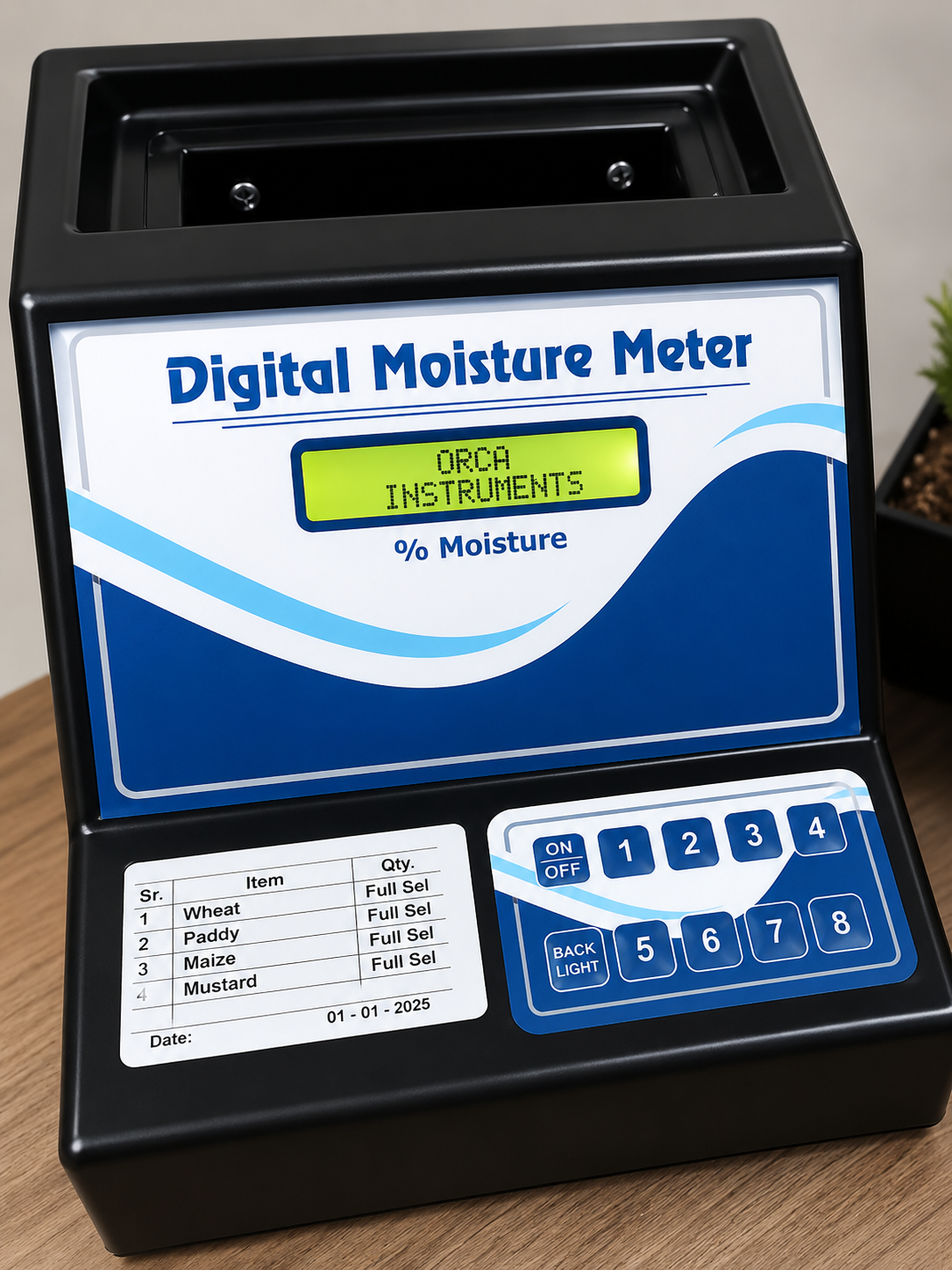 Orca Digital Grain Moisture Meter for Wheat, Paddy, Mustard, Rice and Maize (Model OC-07)