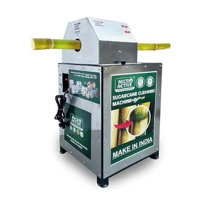 MICROACTIVE Sugarcane Peeling/Cleaning Machine With 1 HP Motor