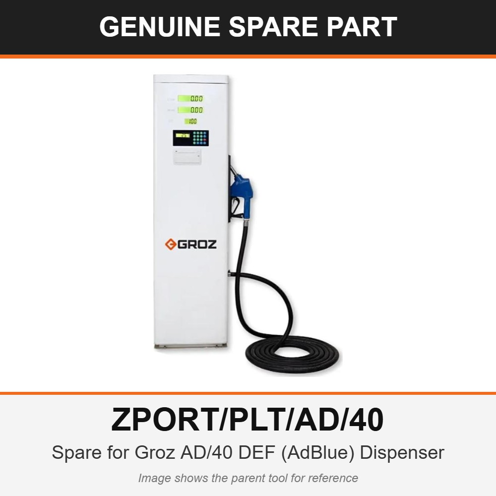 Groz ZPORT/PLT/AD/40 Port Plate – Spare for AD/40