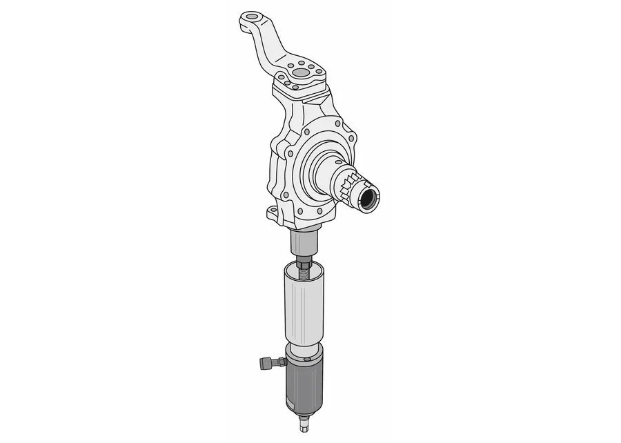 GEDORE KL-1000-502 Support sleeve with pull bolt for king pin