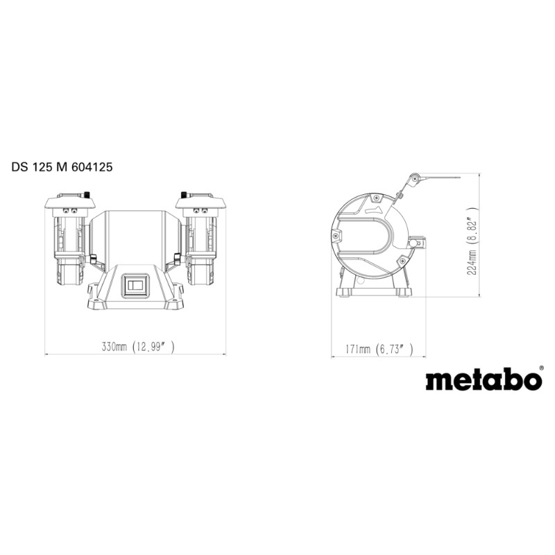 Metabo DS 125 M Bench Grinder - photo 3