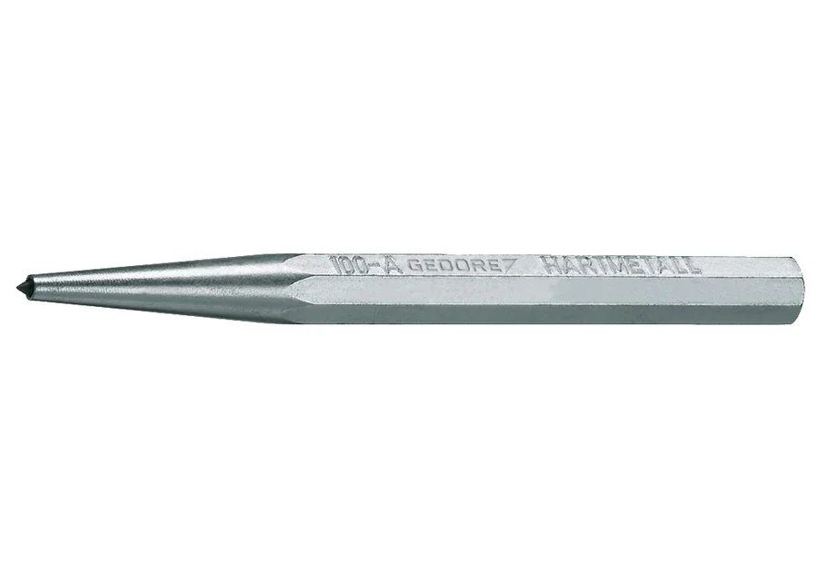 GEDORE 100 A-10 centre punch with carbide tip 120x10x4 mm