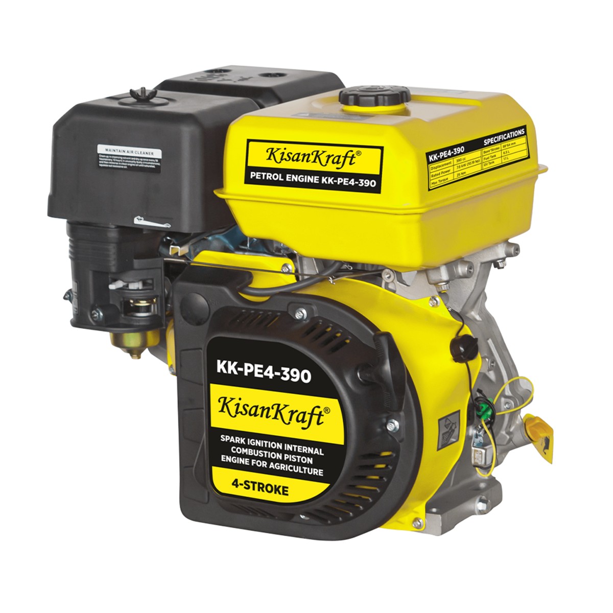 KisanKraft 4-Stroke Petrol Engine - KK-PE4-390