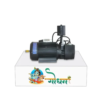 Godhan 200 LPM Monoblock Vacuum Pump for Godhan Gs-200 Oil Single Bucket Milking Machine