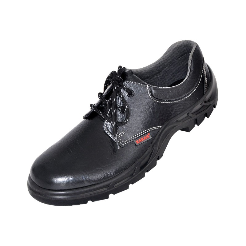 KARAM FS02 Elegant Workman Black Leather Safety Shoes - photo 2
