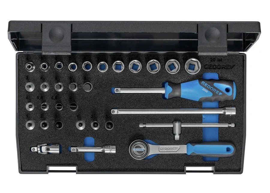 GEDORE 20 IMU-3 Socket set 1/4" 32 pieces