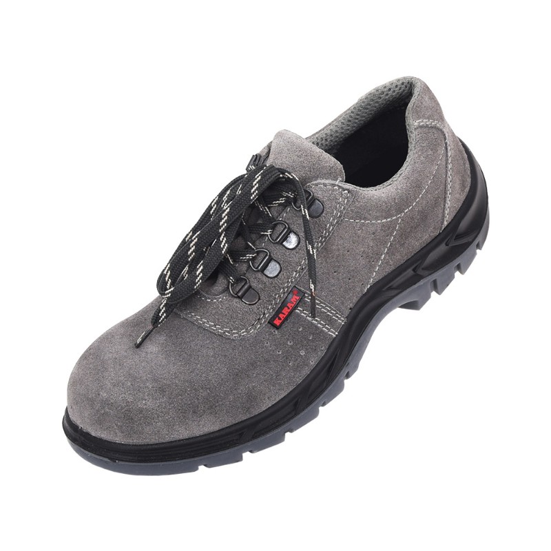 KARAM FS64 Executive Grey Suede Lace-Up Safety Shoes - photo 2