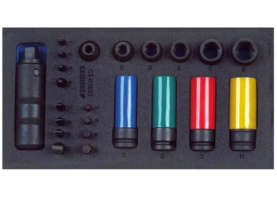 GEDORE 1500 CT1-K 1900 Screwdriver Assortment 1/2" in 1/3 Check Tool Module