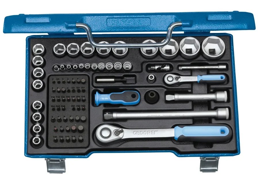 GEDORE 19 V20U-20 socket wrench set 1/4"+1/2" 81 pieces