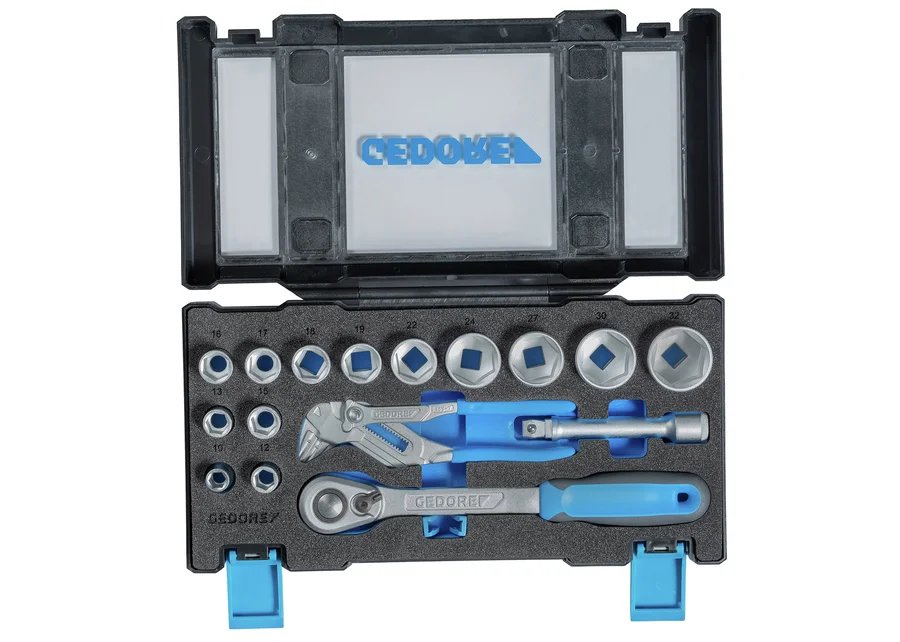 GEDORE 19 DMU 183 Socket set with pliers wrench