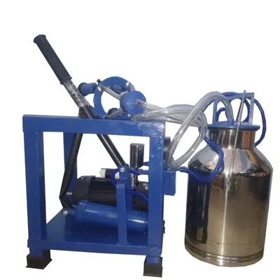 2 in 1 Manual & Electric Operated Milking Machine With 0.5 HP Motor & 20 Litres SS Bucket
