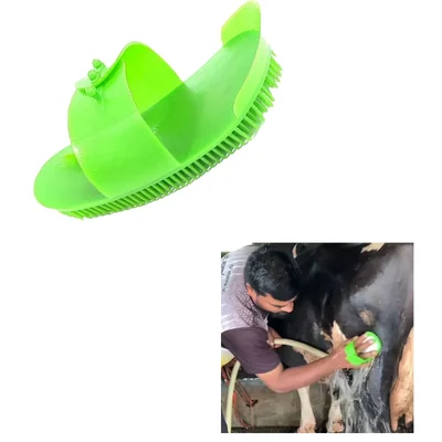 GODHAN Cow Washing Plastic Brush For Cows & Buffaloes