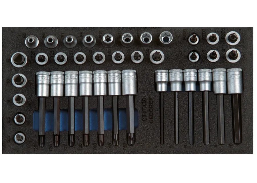 GEDORE 1500 CT1-ITX 30 set of screwdriver bits 3/8" in 1/3 check tool module