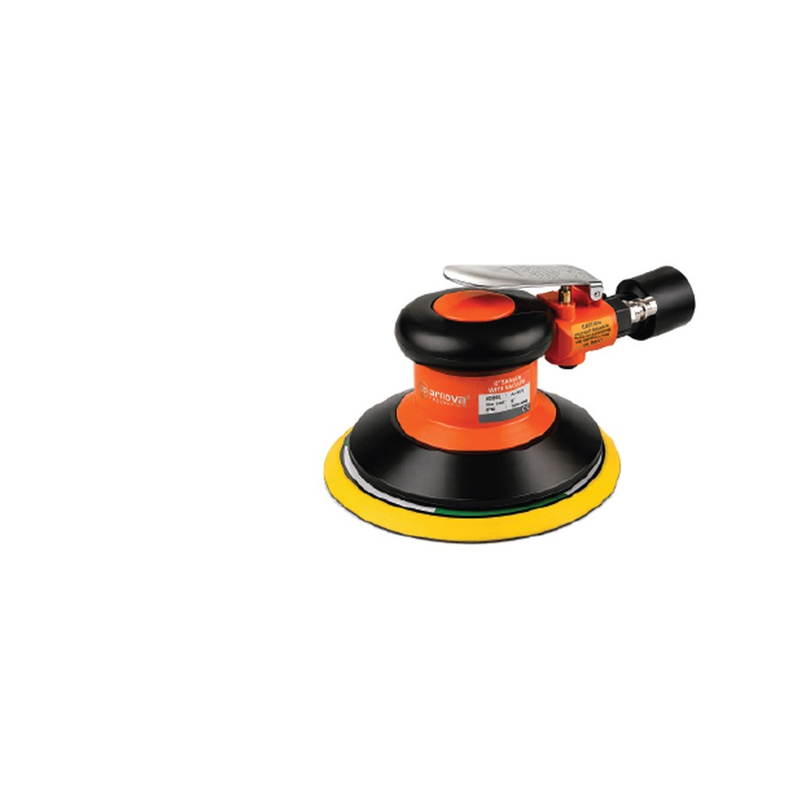 Arnova AP-S6 V Air Orbital Sander, 6 Inch Pad, Self Vacuum, 10000 RPM