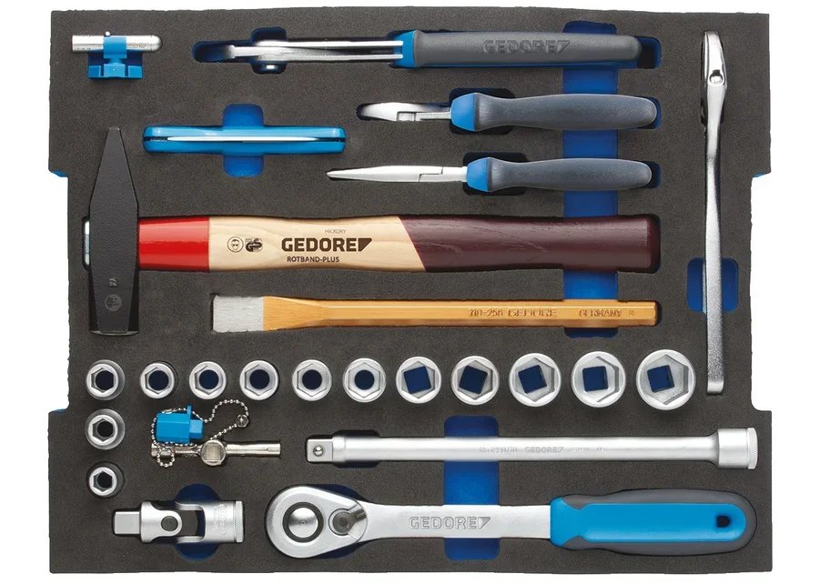 GEDORE 1100 CT2-01 Assortment craftsmen in 2/2 L-BOXX® 136 module, 26-piece