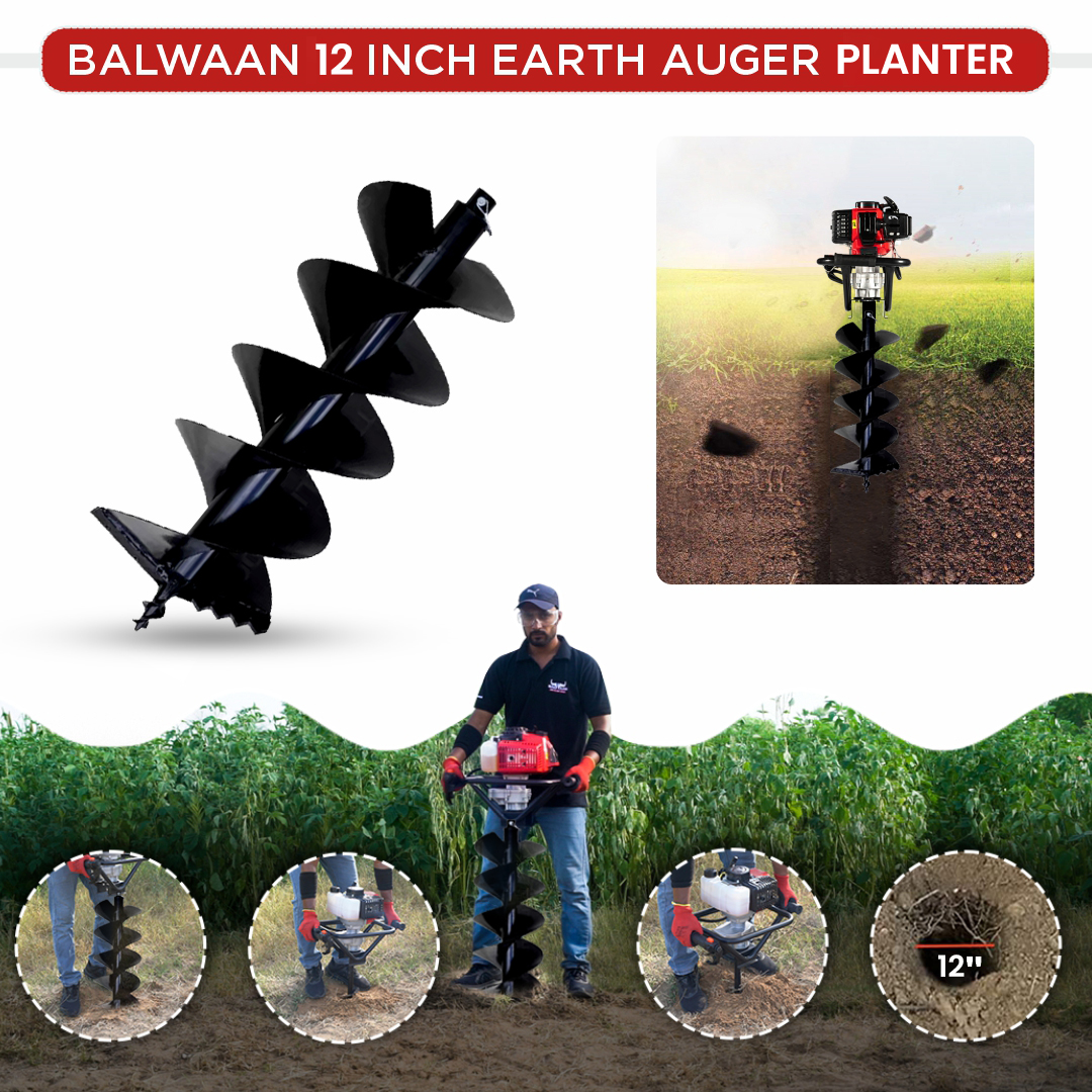 Balwaan 12 Inches Double Spiral Planter for Earth Auger - photo 3