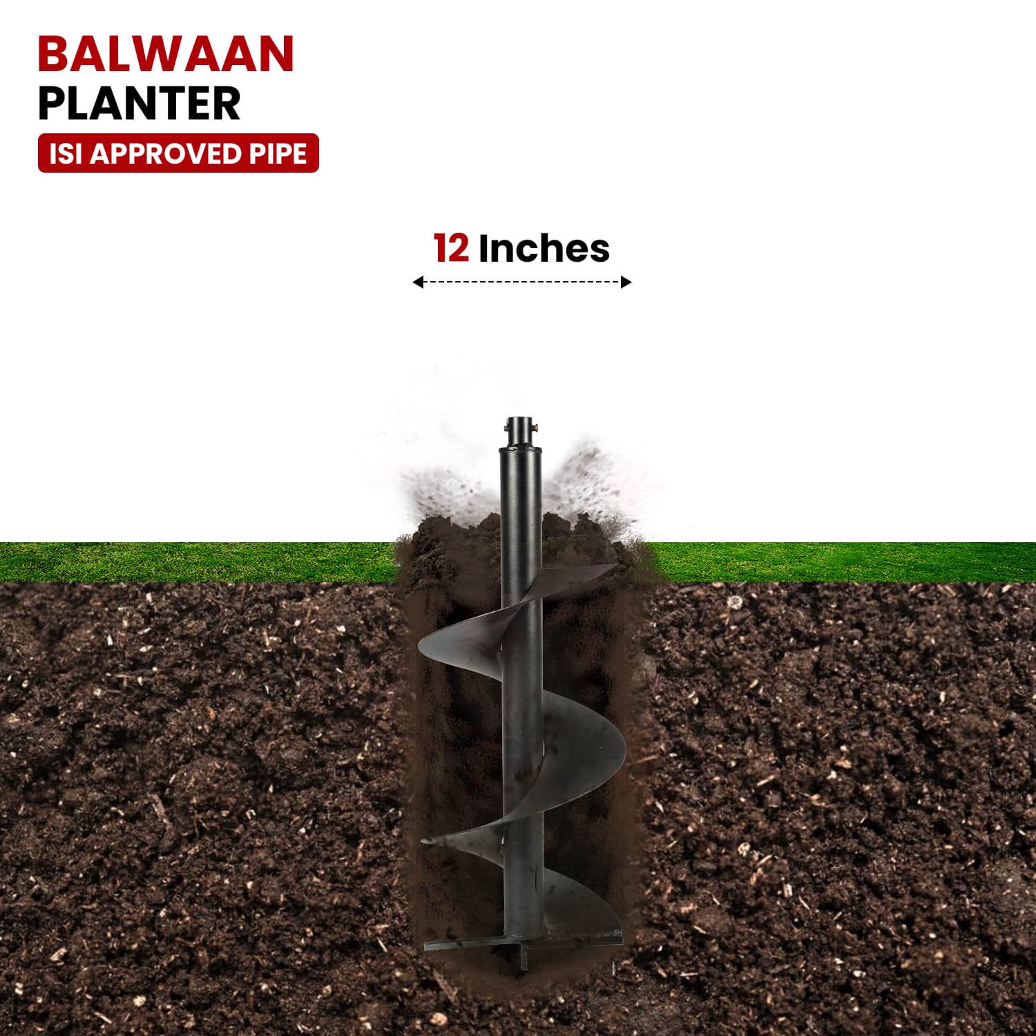 Balwaan 12 Inches Earth Auger Planter - photo 5