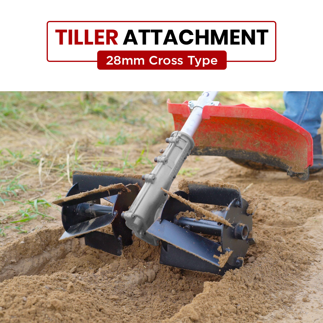 Balwaan 28mm Cross Type Tiller Attachment (14 Inch) - Silver - photo 6