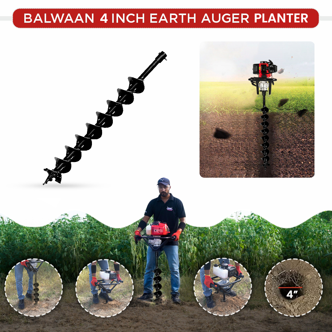 Balwaan 4 Inches Double Spiral Planter for Earth Auger - photo 3