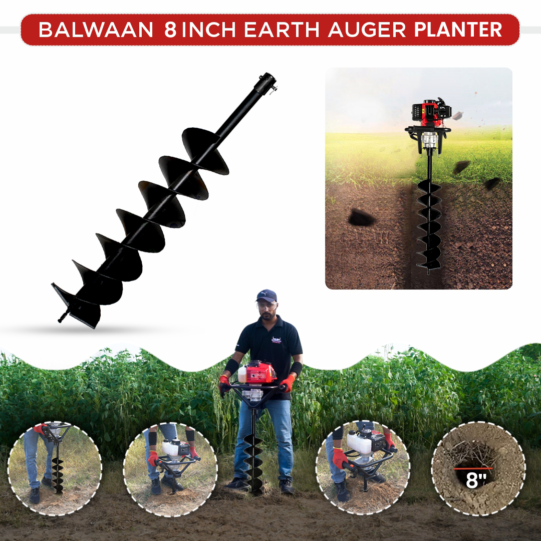 Balwaan 8 Inches Double Spiral Planter for Earth Auger - photo 3
