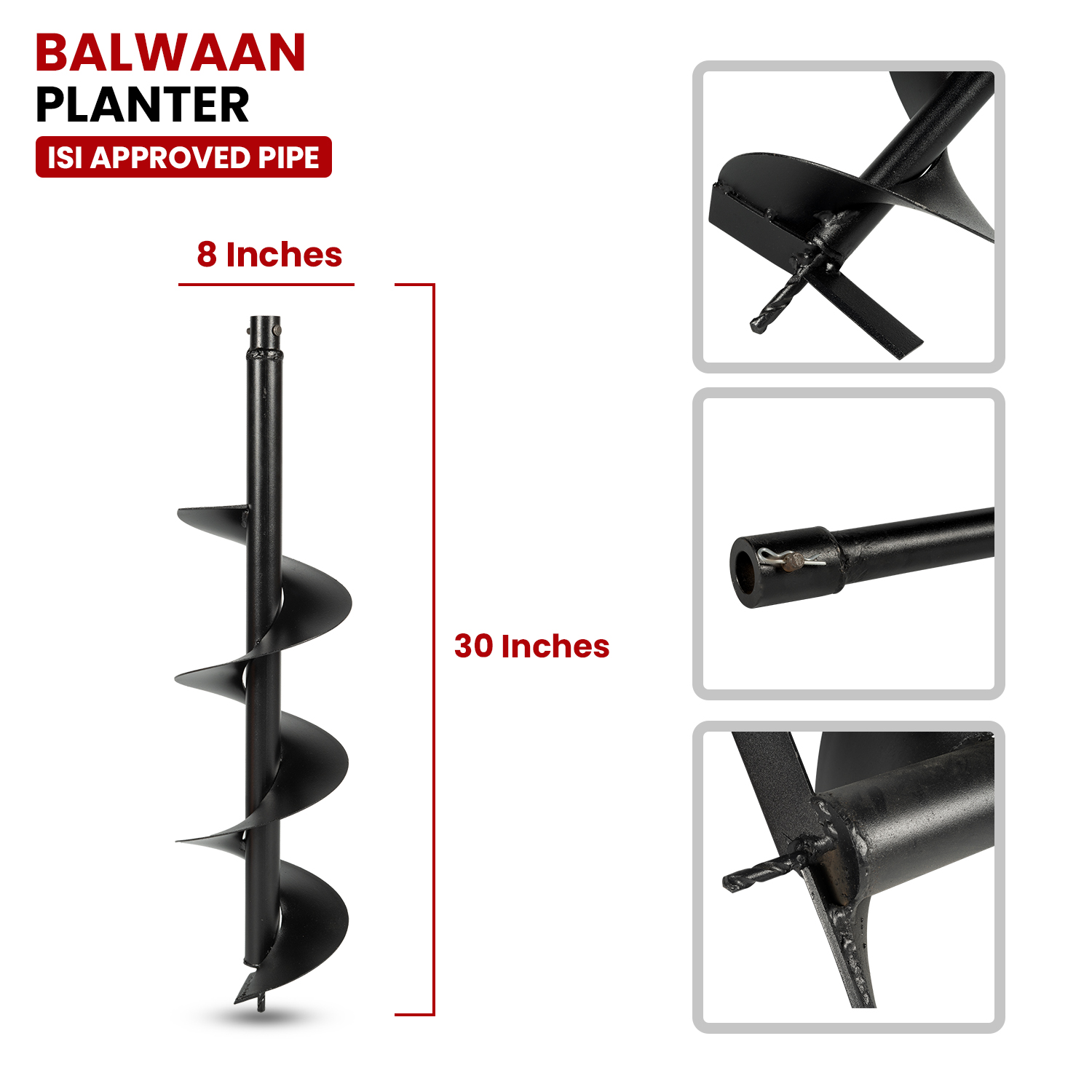 Balwaan 8 Inches Earth Auger Planter - photo 3