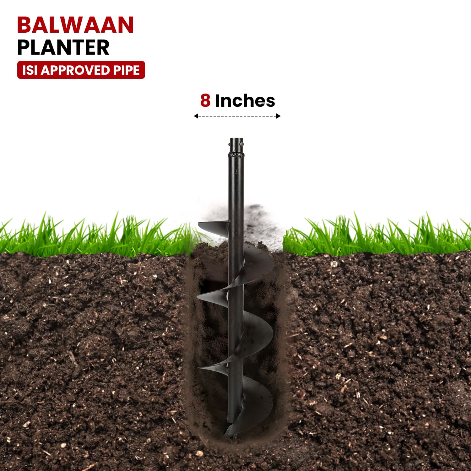 Balwaan 8 Inches Earth Auger Planter - photo 5
