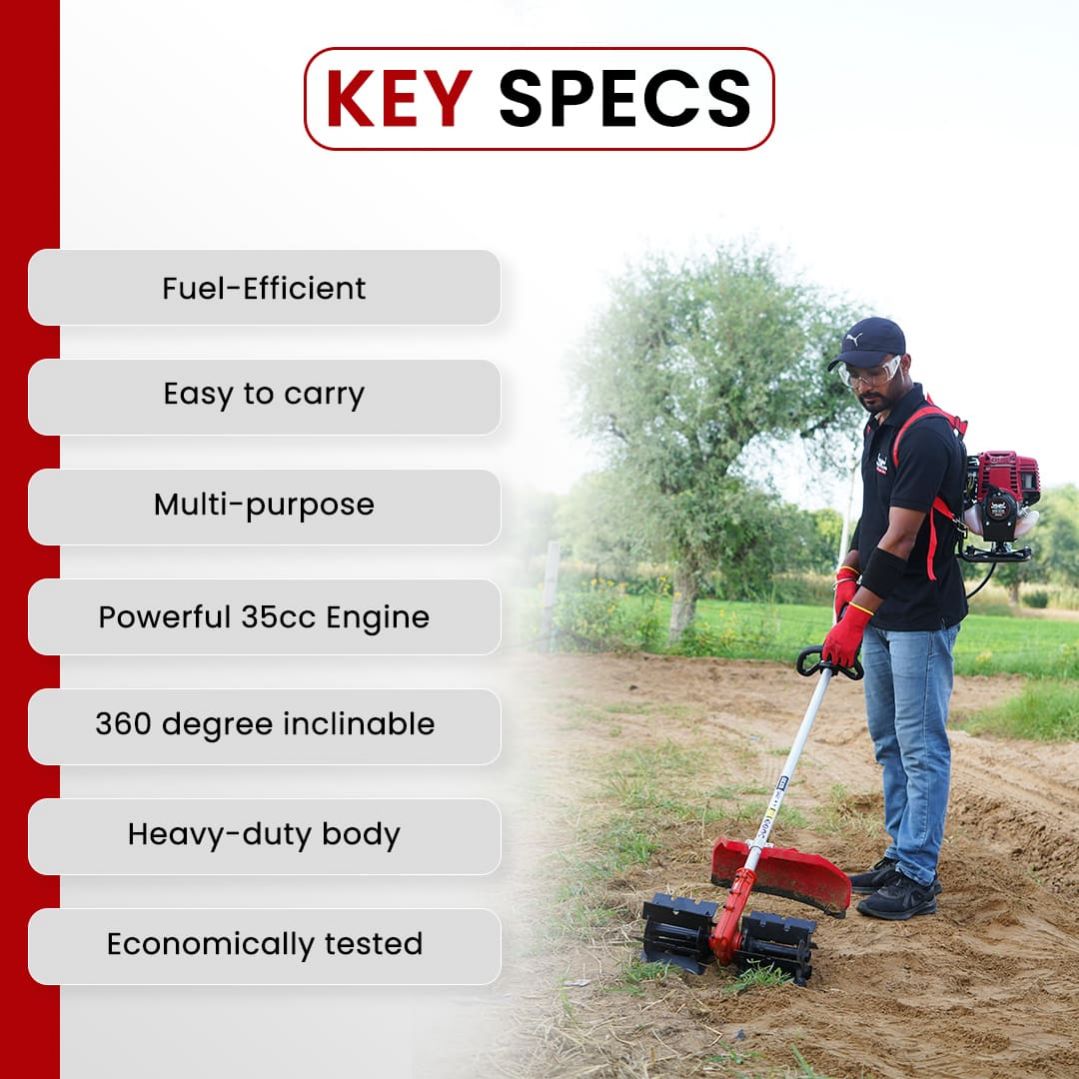 Balwaan Back Pack Crop Cutter with Tiller - 35cc - photo 3