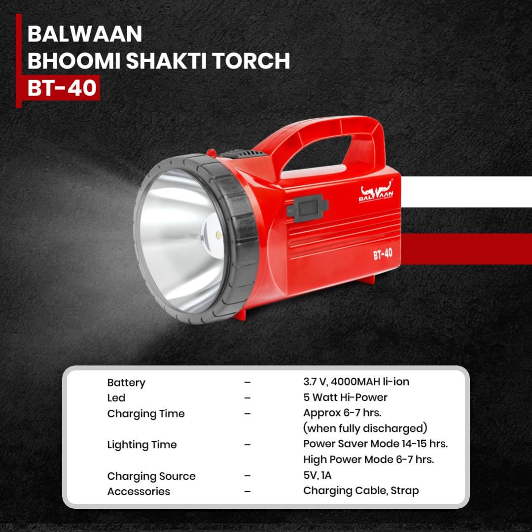 Balwaan Bhoomi Shakti Torch - BT-40 - photo 3