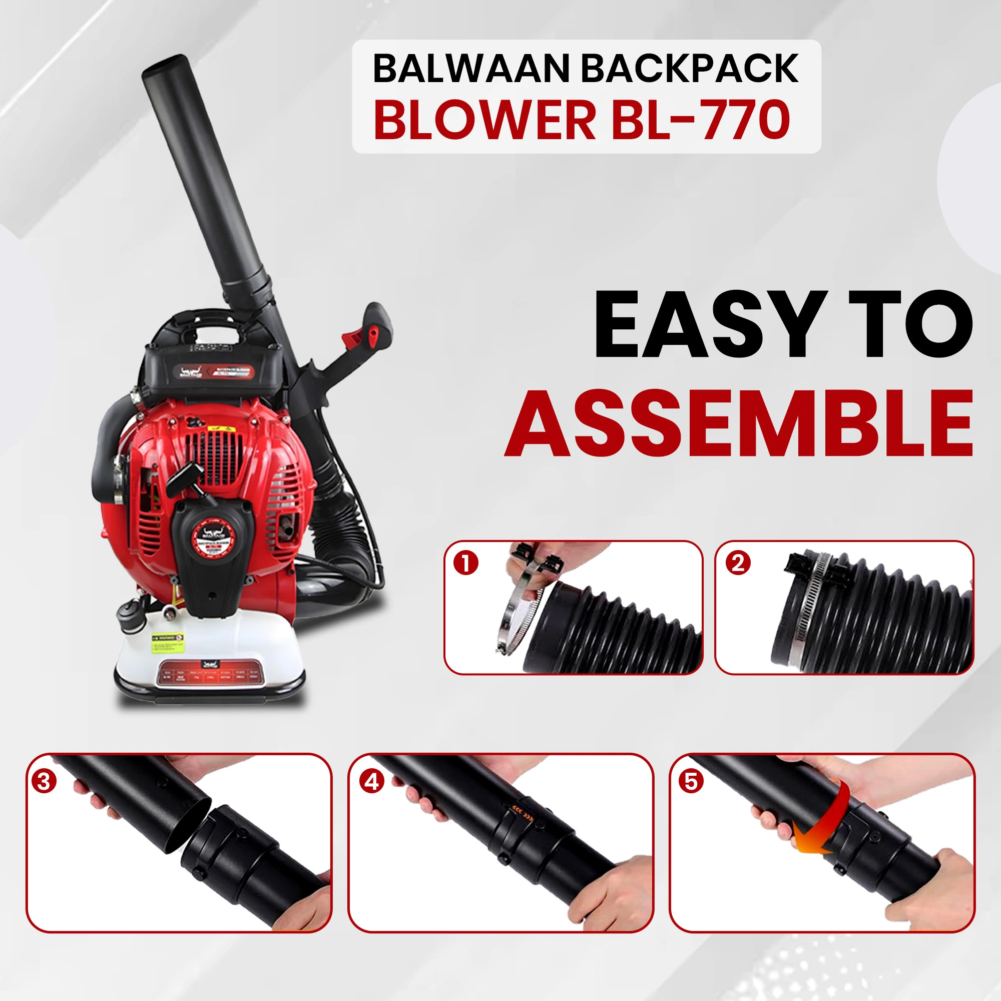 Balwaan BL-770 Backpack Leaf Blower - photo 7