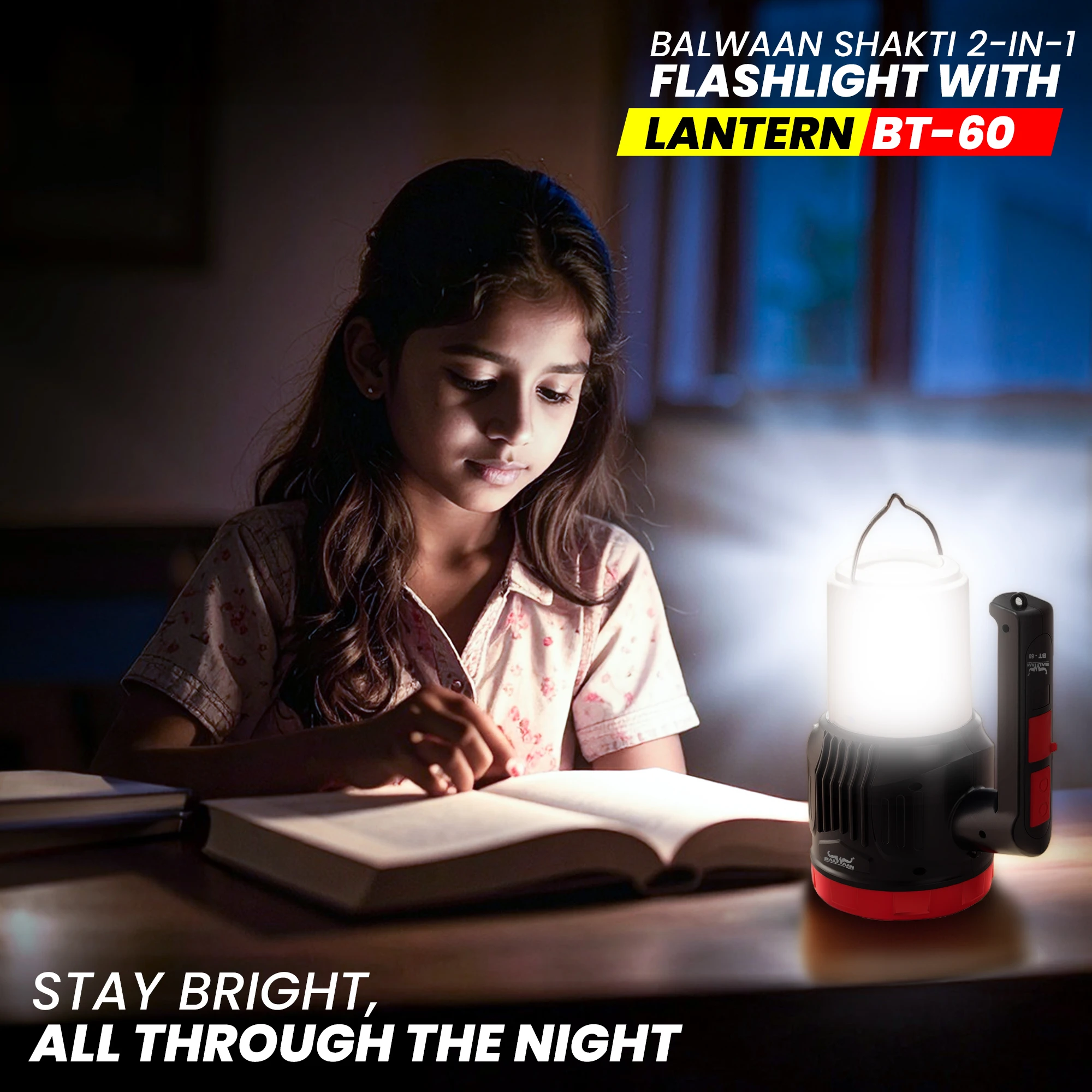 Balwaan BT-60 Rechargeable Torch - 2-in-1 LED 5Watt Torch & Lantern - photo 7
