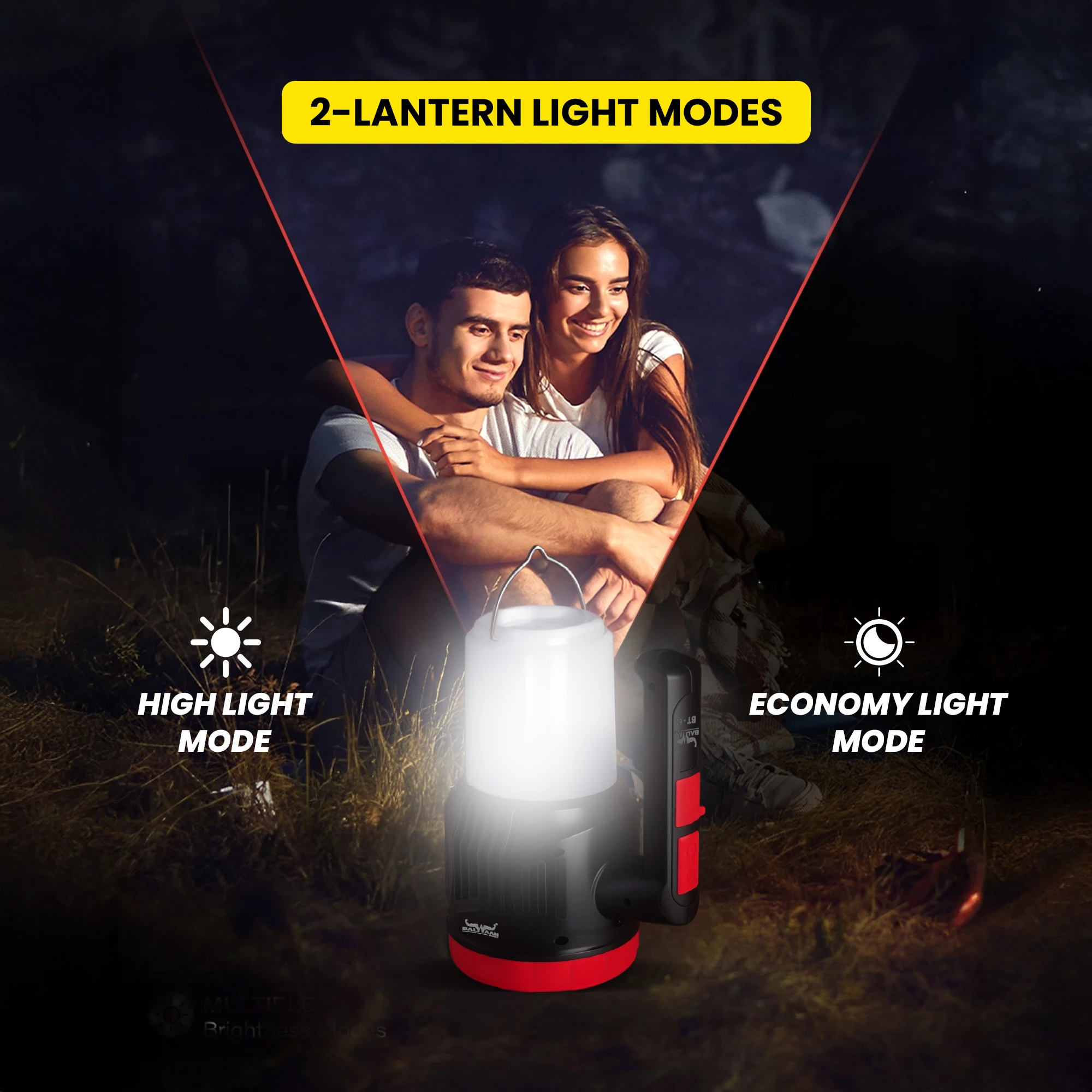 Balwaan BT-60 Rechargeable Torch - 2-in-1 LED 5Watt Torch & Lantern - photo 3