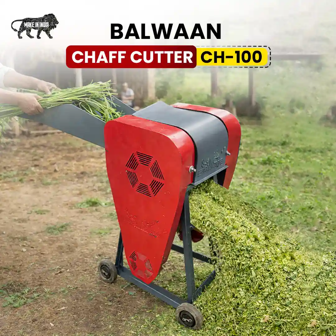 Balwaan CH-100 Chaff Cutter Machine for Dairy Farming - 300–500 Kg/Hour Fodder Cutting Capacity - photo 5